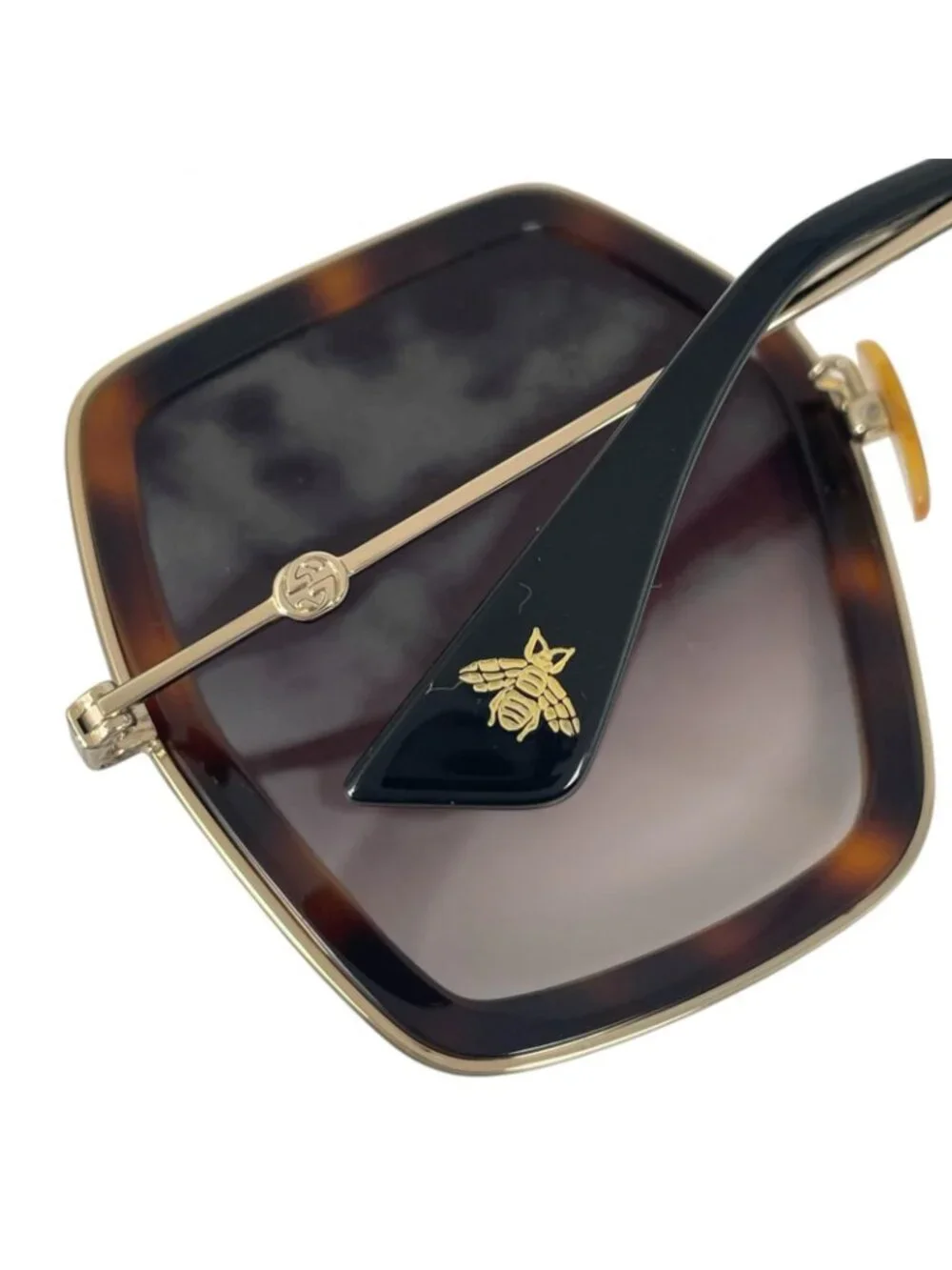 Gucci Sunglasses Metal Brown 56 Eyewear